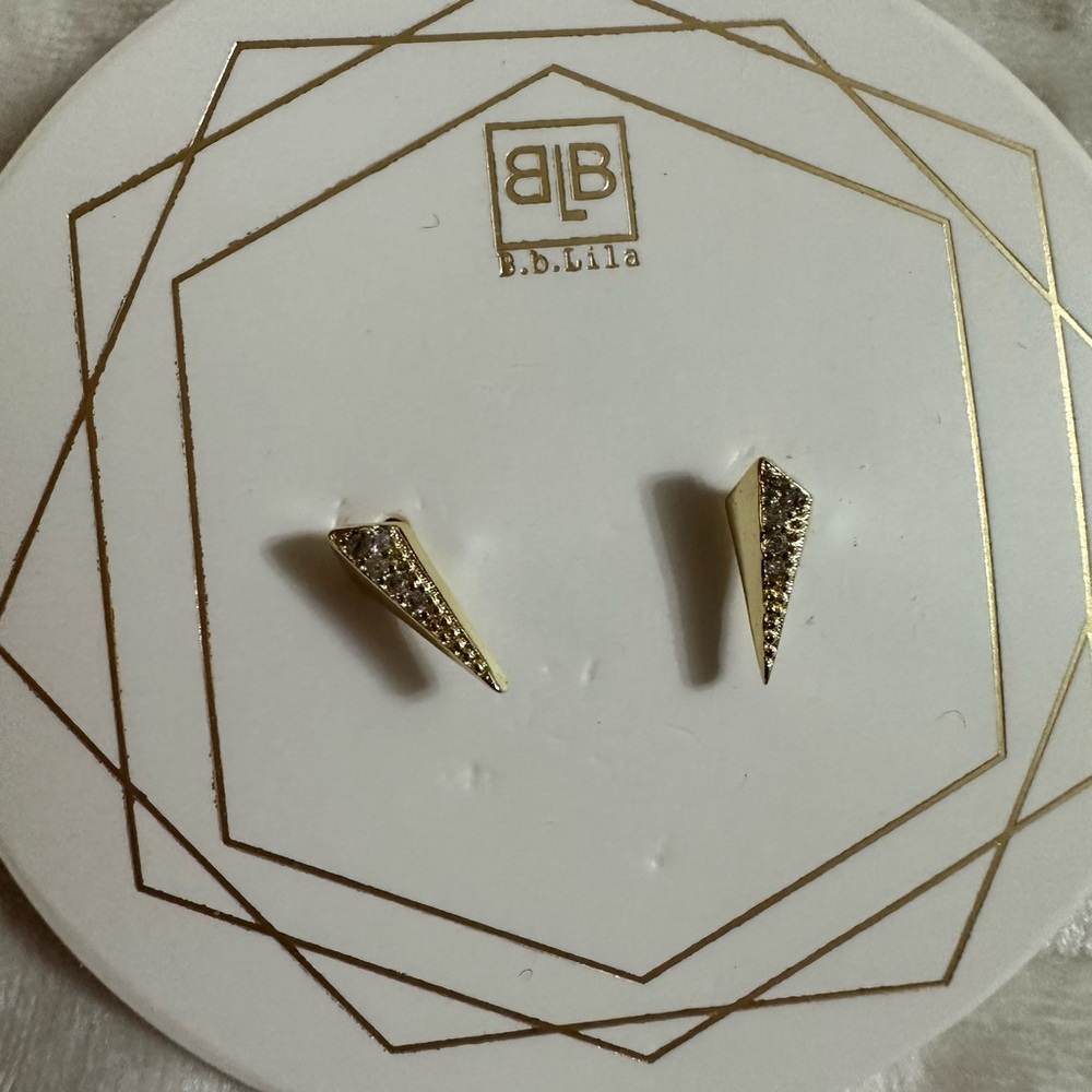 B.B. Lila gold studs
